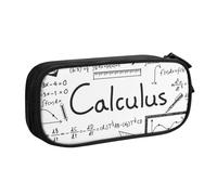 YFSGDLBN Math Geometry Geek Calculus stampato grande capacità matita caso doppio astuccio portatile cancelleria sacchetto, Nero , Taglia unica, Portamonete