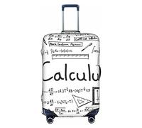 YFSGDLBN Math Geometry Geek Calculus stampato valigia copertura elastica bagagli copertura protettiva, bianco, S