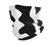 YFSGDLBN Mucca spot stampato Microfibra Scaldacollo Maschera termica Protezione elastica del collo