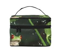 YFSGDLBN Peace Tree Frog - Borsa per cosmetici con stampa a forma di rana