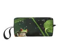 YFSGDLBN Peace Tree Frog - Borsa per il trucco con stampa a forma di rana