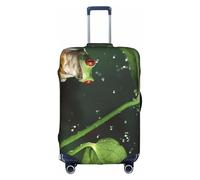 YFSGDLBN Peace Tree Frog - Copertura protettiva elasticizzata per valigia, motivo: rana, bianco, XL