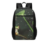 YFSGDLBN Peace Tree Frog zaino stampato 17 pollici Travel Shoulder Daypack
