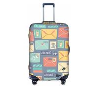 YFSGDLBN Postal Stationery - Copertura protettiva per valigia, con stampa, bianco, L