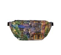 YFSGDLBN San Francisco - Marsupio a tracolla con stampa, stile casual quotidiano, Nero , Taglia unica