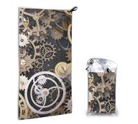 YFSGDLBN Steampunk Meccanico Ingranaggi Stampato Asciugamano ad asciugatura rapida 40,6 x 80 cm asciugamano