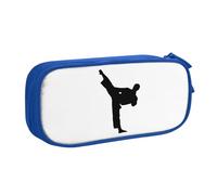 YFSGDLBN Taekwondo, astuccio per matite con stampa di arti marziali, grande capacità, astuccio per cancelleria portatile, Blu, Taglia unica, Portamonete
