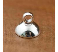 YFSHC 10 pezzi 8-25 mm sfera di vetro con perline tappo set bottiglia globo pendente gioielli accessori fai da te fatto a mano-tappo classico argento-palla di vetro da 8 mm