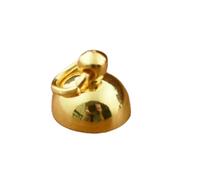 YFSHC 10 pezzi 8-25 mm sfera di vetro con perline tappo set bottiglia globo pendente gioielli accessori fai da te fatto a mano-gancio anello tappo oro-palla di vetro da 8 mm