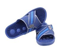 YFSJJ Massaggiare Pantofole,Punta Aperta Pantofole da Massaggio Pantofole,Terapia di Agopuntura del Piede per Suole,Antiscivolo Doccia Bagno Ciabatte (Size:EU 44,Color:Blu)