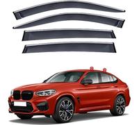 YFSRBH Deflettori d'Aria per BMW X4 G02 2019 2020 2021 2022 2023,Anteriore E Posteriore, Antivento, Antipioggia,deflettore Auto, Aerodinamico.