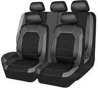 YFSRBH Set coprisedili in Pelle per Auto per Volkswagen VW Caddy V 2020 2021 2022,Morbida e Confortevole Resistente all'Usura e Durevole Impermeabile Antiscivolo Copri Sedile Auto,D/Grey