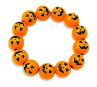 yfstyle 2023 Spider Pumpkin Braccialetto di Halloween per donne uomini braccialetto regolabile in legno perline per Halloween Festival Party gioielli regali, Misura unica, Acrilico, No.