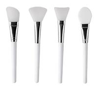 YFTRFR 4 Pezzi Spazzola Pulizia Viso in Silicone Spazzola per Maschera Strumento di Bellezza Morbido per Maschera Occhi DIY Sieri Cura Pelle Strumenti Misti per il Trucco Professionale Senza Peli