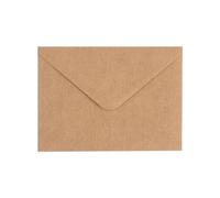 YFTRFR 50 Pezzi Buste in Carta Kraft, Buste con Incollaggio a Umido Bustine Marroni Naturali Bustine in Florence Kraft Plici Sigillabili con Striscia Adesiva per Matrimoni, Biglietti di Auguri e Invit