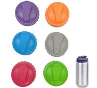 YFTRFR 6 Pezzi Tappi per Lattine in Silicone Coperchi per Lattine Birra di Bevande Riutilizzabili Antiperdita Antipolvere Facile da Pulire Per Bevande Cola Birra per Campeggio e Viaggi
