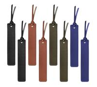 YFTRFR 8 Pezzi Segnalibri in Pelle, Fatto a Mano Elegante Resistente con Cuciture Classiche per Uomo, Donna e Lettori, Insegnante Studenti, Leggere i Vermi di Libri e Scrittori(4 Colore)