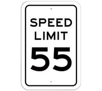 YFULL Targa in metallo Speed Limit 55, 20,3 x 30,5 cm