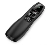 YFYWINSH Ergonomico Telecomando Computer PowerPoint, 2.4GHz con ricevitore USB indicatore rosso,Presentazione Cliqueur Zapette PowerPoint Puntatore Slide Presentatore Senza Fili per Computer PC