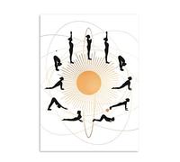 YGA - Cartolina per saluto al sole, per yoga