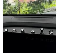 Ygapuzi 14 simpatici specchietti retrovisori per auto, decorazione per specchietto retrovisore dell'auto, cruscotto, decorazione per interni auto, regali divertenti per tutte le età (nero versatile)