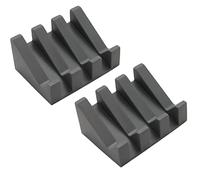 Ygapuzi 2 Pezzi Dispenser di sapone in silicone con doccia drenante a cascata obliqua porta sapone vassoio per una facile pulizia del lavandino Accessori da bagno Cucina Tappetini sapone(Grigio Scuro)