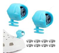 Ygapuzi 2 Pezzi Fari per Scarpe Croc, Leggere Scarpe Impermeabili Luci Ciondoli Brillano per 72 Ore al Buio Imbottiture per Aggiunta più Carine per Crocs, Adatto per Adulti Bambini (Blu)