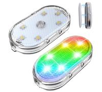 Ygapuzi 2 pezzi Wireless led Lights 7Colors USB Rechargeable Touch Light car Interno Super Bright Accessori universali
