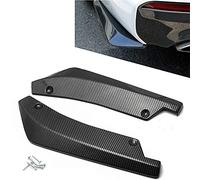 Ygapuzi Diffusore per paraurti posteriore per auto, protezione per splitter per gonna parafango laterale auto universale, spoiler per angolo di avvolgimento con 6 bulloni, 1 paio (Fibra di carbonio)