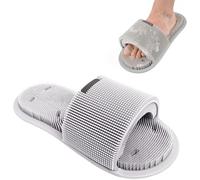 Ygapuzi Scrubber per Piedi per Doccia,Detergente per Piedi in Morbido Silicone con Ventose Antiscivolo,Pantofola Massaggiatore per Piedi Pelle Morta Esfoliante Migliora la Circolazione- 1 pz (Grigio)