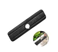 Ygapuzi XL Tappetino assorbente per rubinetto in microfibra,Tappetino per lavello del rubinetto della cucina Raccogligocce e schizzi con chiusura a scatto,lavabile riutilizzabile,23x5,9pollici (Nero)