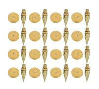 YGBWAOV 16 Coppie 6 X 36Mm Stand di Isolamento con Punte per Altoparlanti in Rame + Piedini per Tappetino di Base Tappetino di Isolamento per Cuscinetti di Isolamento per Altoparlanti