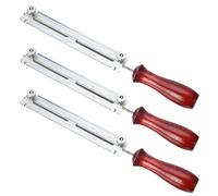 YGBWAOV 3pz 3/16 Pollice 4.8mm Rotondo Piatto Sharpening Sharpener File File Holder Kit Maniglia Chainsaw Chain Tools