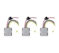 YGBWAOV 3X Convertitore DC 36V/48V Un 12V 20A Voltaggio Regolatore DC Riduttore Convertitore Step-Down Potenza con Fusibile