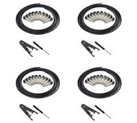 YGBWAOV 4X Kit Connettori Saldati per Chitarra Kit di Cavi Patch Pedale per Chitarra DIY