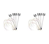 YGBWAOV 8 PZ Ho Modello in Scala Torre di Illuminazione, Luci della Torre Modello Luci Layout Lampione per Treno/Giardino/Giochi/Stadio