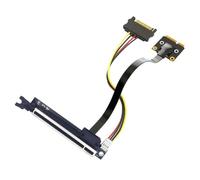 YGBWAOV Adattatore per Scheda Riser PCIe 3.0 da 1x A 16x, di Estensione PCI-e X1 A Mini PCI-e per Scheda Audio e Scheda Grafica per Il Mining di Bitcoin