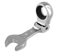 YGBWAOV Chiave A Cricchetto A Manico Corto con Testa Mobile, Chiave Fissa A Doppio Uso, Utensile per, Chiave Che Risparmiare Manodopera da 18 mm