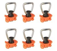 YGBWAOV Confezione da 6 Raccordi per Binario A L con Perno Singolo e A D per Binario A L, Raccordo A Estremità Singola per Binari Aerei