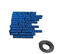 YGBWAOV Etichette Organizzatore per Scatola Magnetica 3D Facili da Leggere 23 Pezzi Etichette per Cassetto di Cassetta Degli Attrezzi Stickers ToolboxWidget C