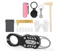 YGBWAOV Kit per il Test Delle Monete: Tester Tascabile per Monete, Pinze per Monete, Lente D'Ingrandimento, Magnetico, Cappuccio In Silicone, Calibro A Scala