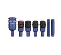 YGBWAOV Microfono per Cassa DP7A-XLR, Set di Microfoni Dinamici per Batteria Cablati da 7 Pezzi, Mic per Strumenti, Ricezione A.