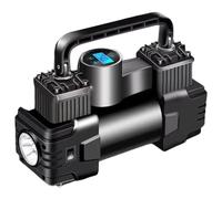 YGBWAOV Mini Compressore d'Aria A Doppio Cilindro, Gonfiatore per Pneumatici per Impieghi Gravosi con Manometro, Pompa Elettrica, Pompa Gonfiabile per Pneumatici per Auto