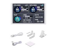 YGBWAOV per Display Intelligente Turing da 5,2 Pollici IPS Type-C per Monitoraggio di CPU/GPU/RAM con Interfaccia USB, Secondo Schermo Monitor A.