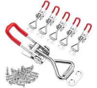 YGBWAOV Per il Coperchio 'Affumicatore, Morsetto A Ginocchiera Compatibile con 6 Pezzi 4001, Chiusure A Sgancio Rapido Regolabili, Cassetta Degli Attrezzi, Kit di Montaggio del Refrigeratore