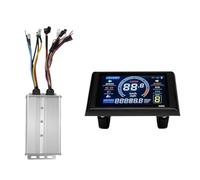 YGBWAOV S966 Display LCD per Bici Elettrica + 48V-72V/60A Pannello LCD per Controller A Sinusoidale A 18 Tubi e Pannello LCD per Mountain EBike Nero