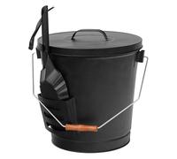 YGBWAOV Secchio per Residui di con Coperchio e Pala - per Set di Attrezzi da Camino per e Secchi Caldi per Camino, Stufe A Legna, Esterno.