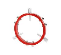 YGBWAOV Supporto Star Finder Mount 3-Point per L'Astrofotografia con Anelli di Bloccaggio per Puntatore Telescopico A 90mm, Rosso