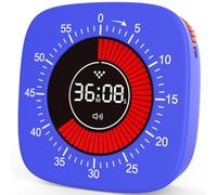 YGBWAOV Timer Visivo per Bambini, Timer Digitale con Conto Alla Rovescia di 60 Minuti, Timer Silenzioso per Orologio da Scrivania per Studiare, Insegnare In Modo Durevole