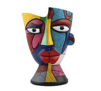 YGBWAOV Vaso per Piante da Esterno con Design Astratto Raffigurante Un Volto per Casa, Scrivania, Giardino o Balcone